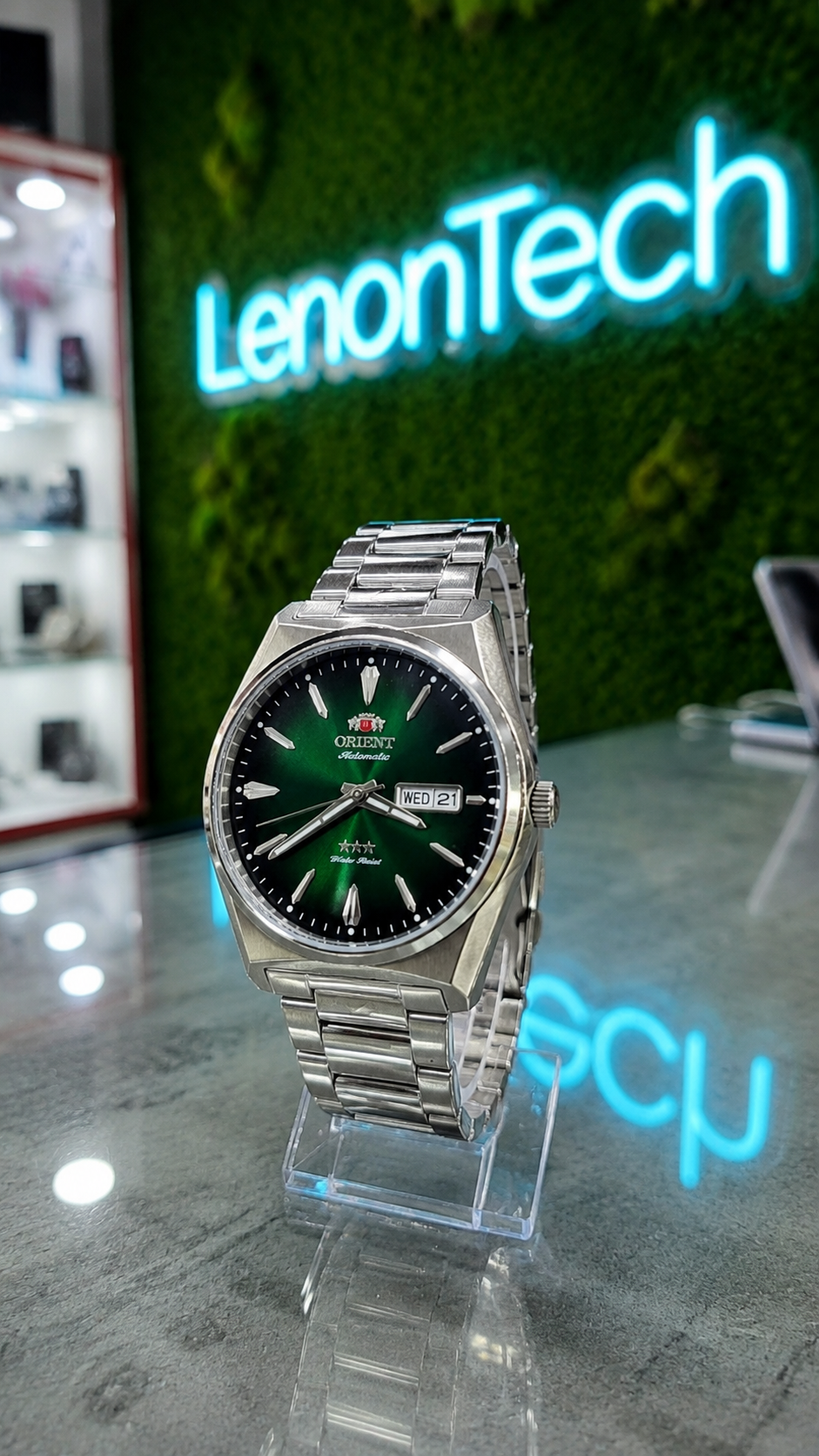 Relógio Orient Automatic 3 Star Verde